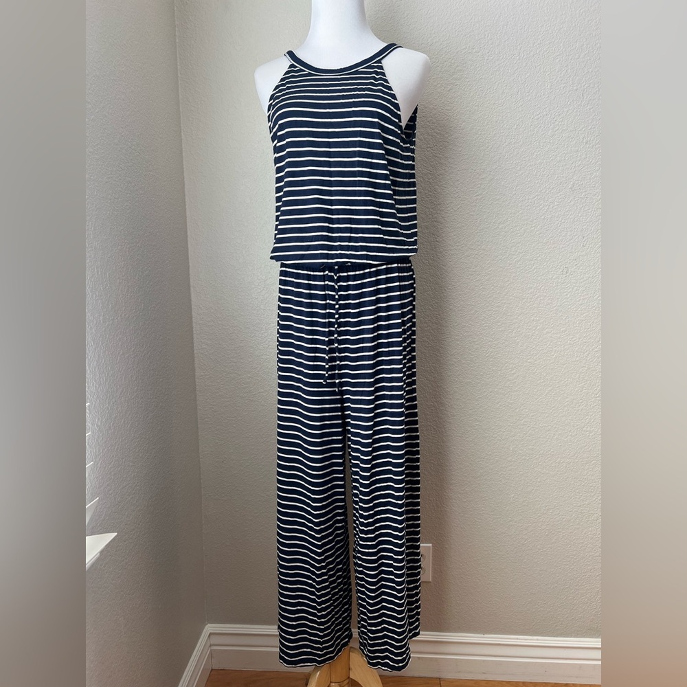 Gap Blue and White Stripe Jumpsuit, ST